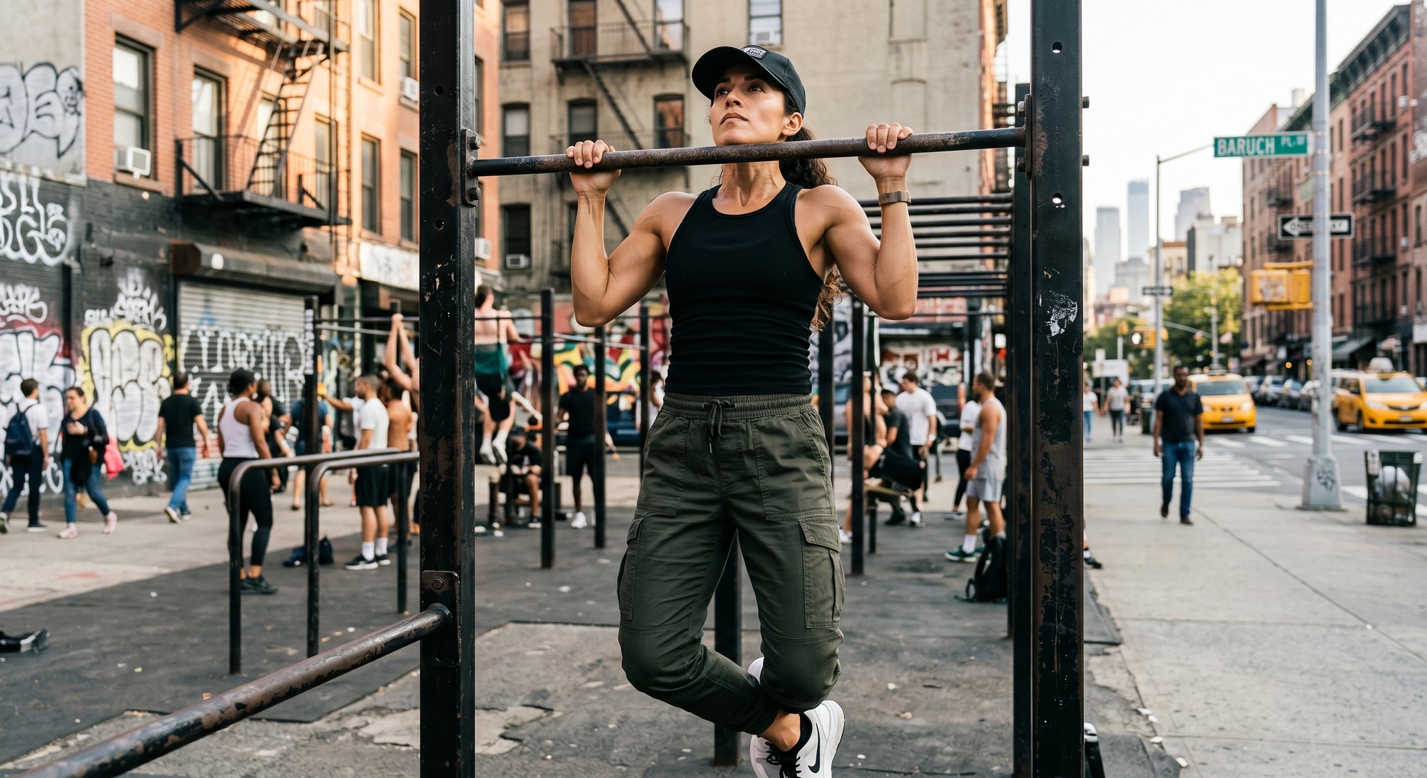 Doing a pull-up